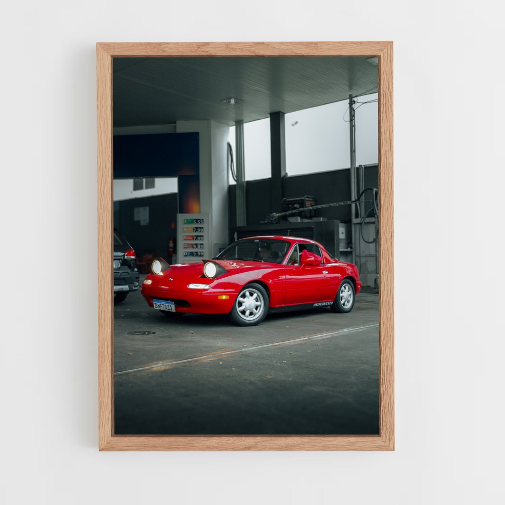 Poster Rouge passion ouvertes – affiche Mazda (vue 4)